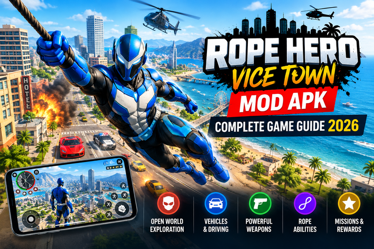 Rope Hero Vice Town Mod APK: Complete Game Guide 2026